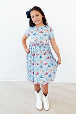 Mila & Rose ® Tip Your Hat S/S Pocket Twirl Dress - 