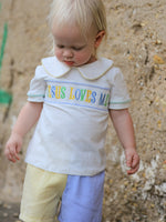 "Jesus Loves Me "Embroidered Toddler Boys'Set by Rylee Faith Designs at Everetts Place