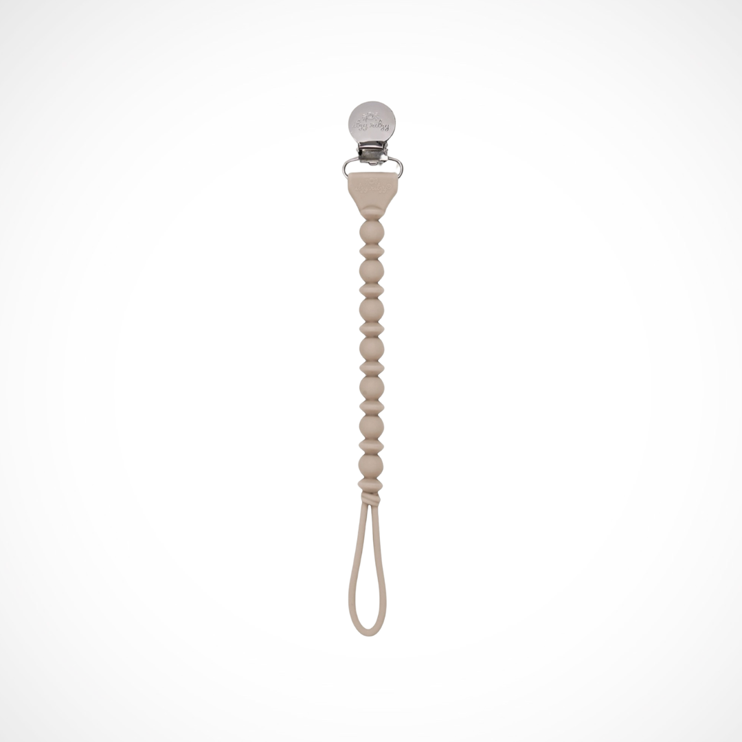 Toast Silicone One-Piece Pacifier Clip by Kolorful