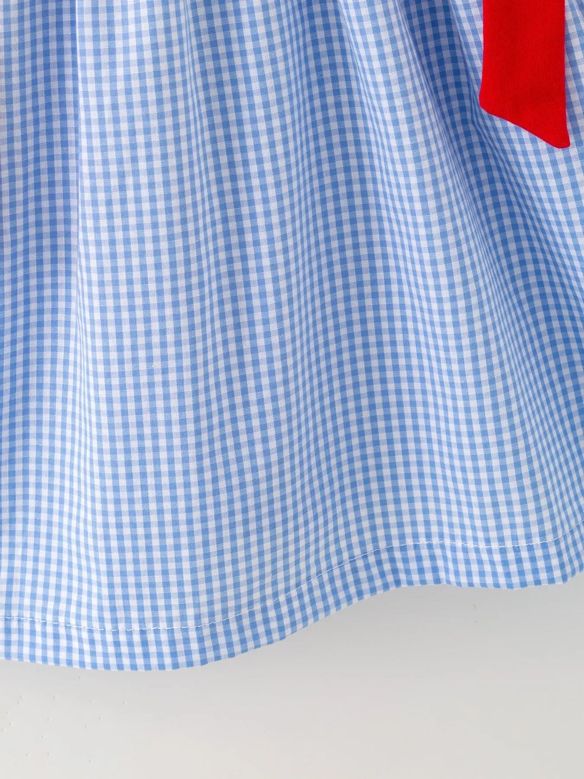 Rylee Faith Designs Toddler Girls Baseball Smocked Dress – Blue Plaid Summer Outfit - 