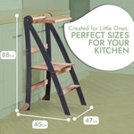 Goodevas Toddler Step Tower - A Step Stool for Kids in Graphite - Baby & Toddler > Baby Safety > Baby Safety Rails