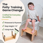 Wooden Kids Step Stool - 1-Step Multi-Purpose by Ocodile.com