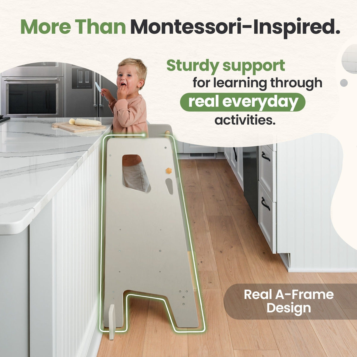 Toddler Tower - Adjustable Kitchen Stool Helper by Ocodile.com