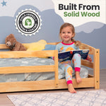 Full-Size Montessori Floor Bed with Strong Slatted Frame by Ocodile.com
