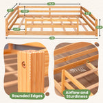 Full-Size Montessori Floor Bed with Strong Slatted Frame by Ocodile.com