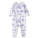 Toile De Jouy Bamboo Baby Romper By Tesa Babe Eco Friendly Tesa Babe 