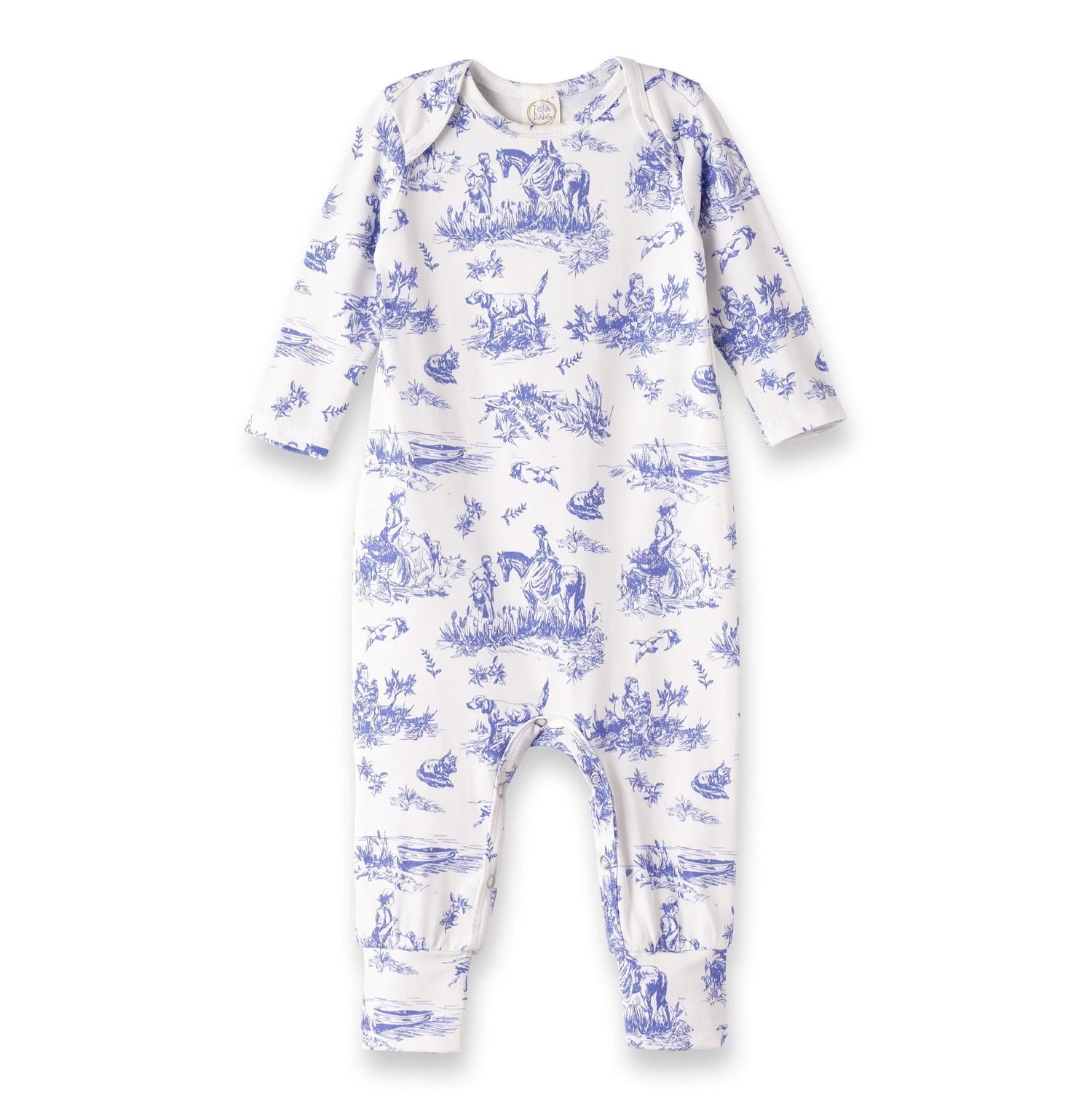 Toile De Jouy Bamboo Baby Romper By Tesa Babe Eco Friendly Tesa Babe 
