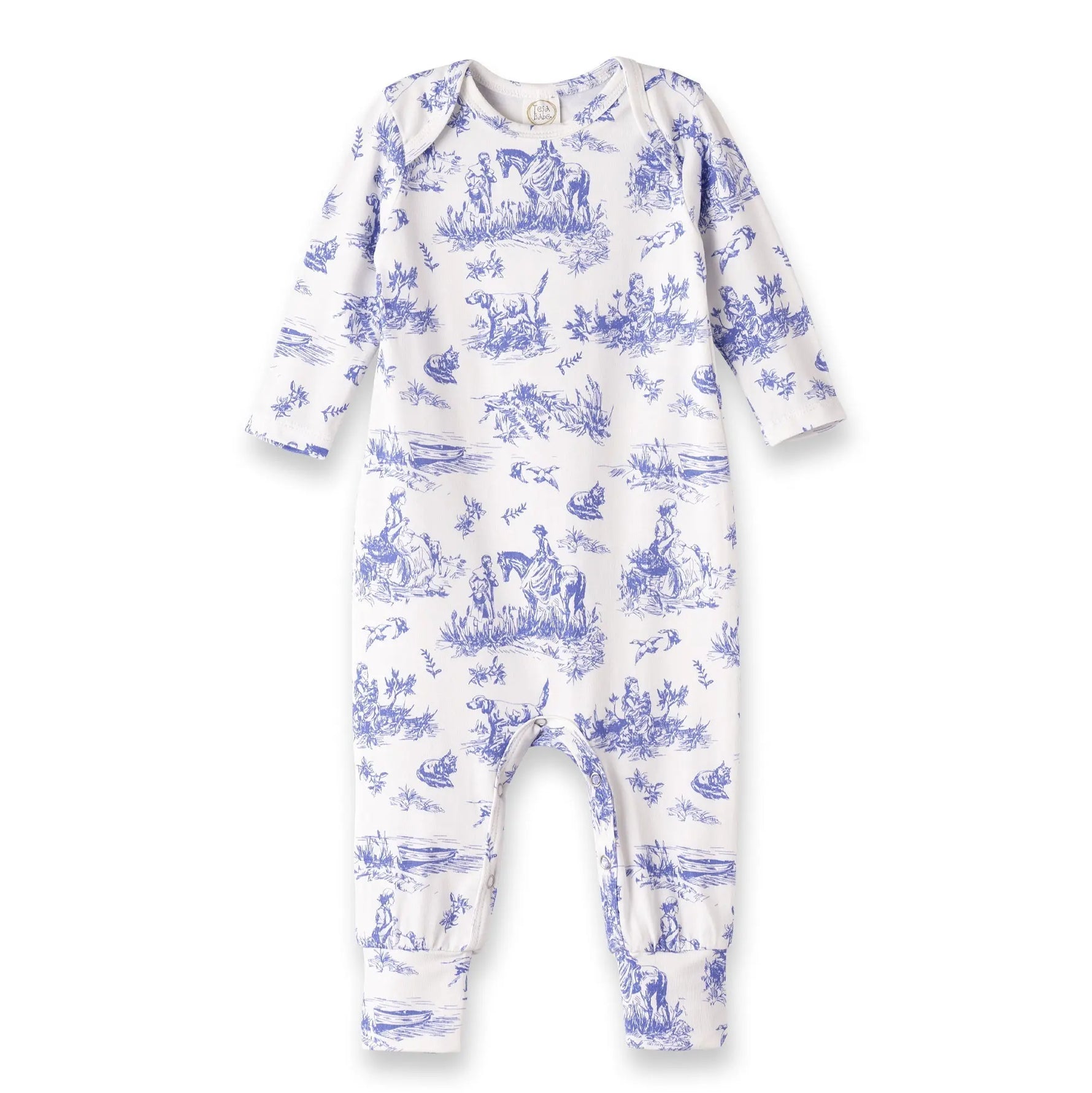 Toile De Jouy Bamboo Baby Romper By Tesa Babe Eco Friendly Tesa Babe 