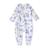 Toile De Jouy Bamboo Cotton Zipper Romper For Baby Tesa Babe 