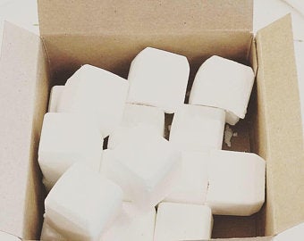 Box of organic toilet cleaning tabs with antibacterial properties.