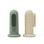Mushie Finger Toothbrush for Babies BPA Free and Chemical Free Food Grade Silicone - Baby & Toddler > Baby Health > Baby Health & Grooming Kits Toothbrush