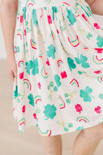 Top Of The Mornin Flutter Sleeve Toddler Twirl Dress Mila & Rose ® Everetts Place: Online Boutique