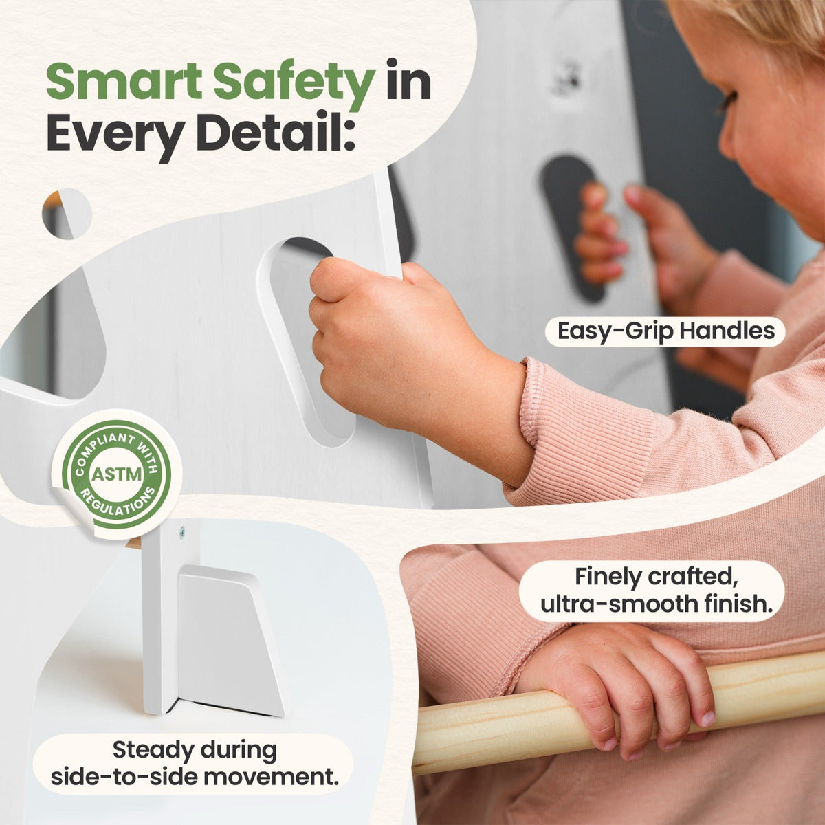 Toddler Tower - Adjustable Kitchen Stool Helper by Ocodile.com