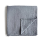 Mushie Organic Cotton Muslin Swaddle Blanket for Baby Cuddling and Nursing - Baby & Toddler > Swaddling & Receiving Blankets Swaddle