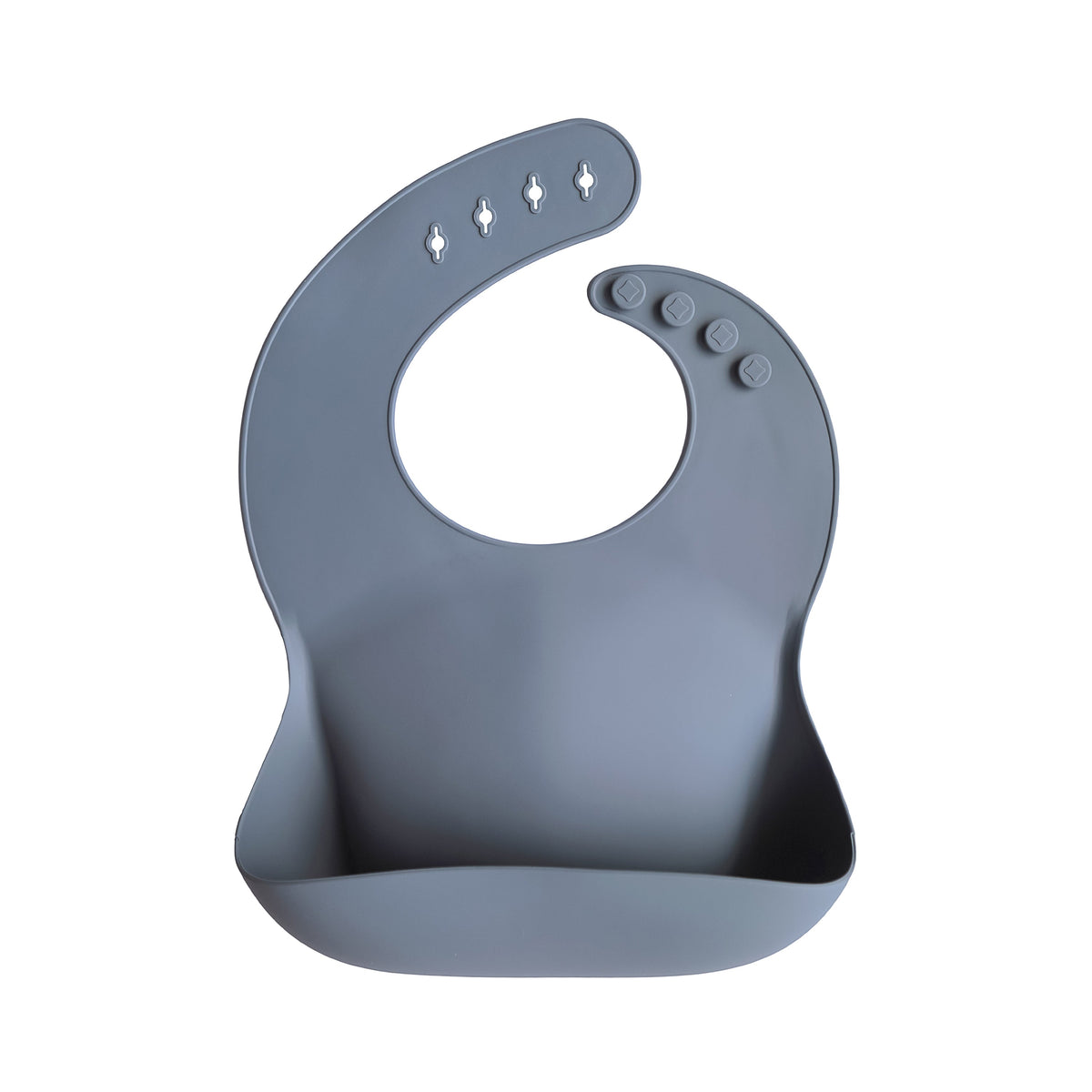 Silicone Baby Bib, Polka Dot Print by Mushie