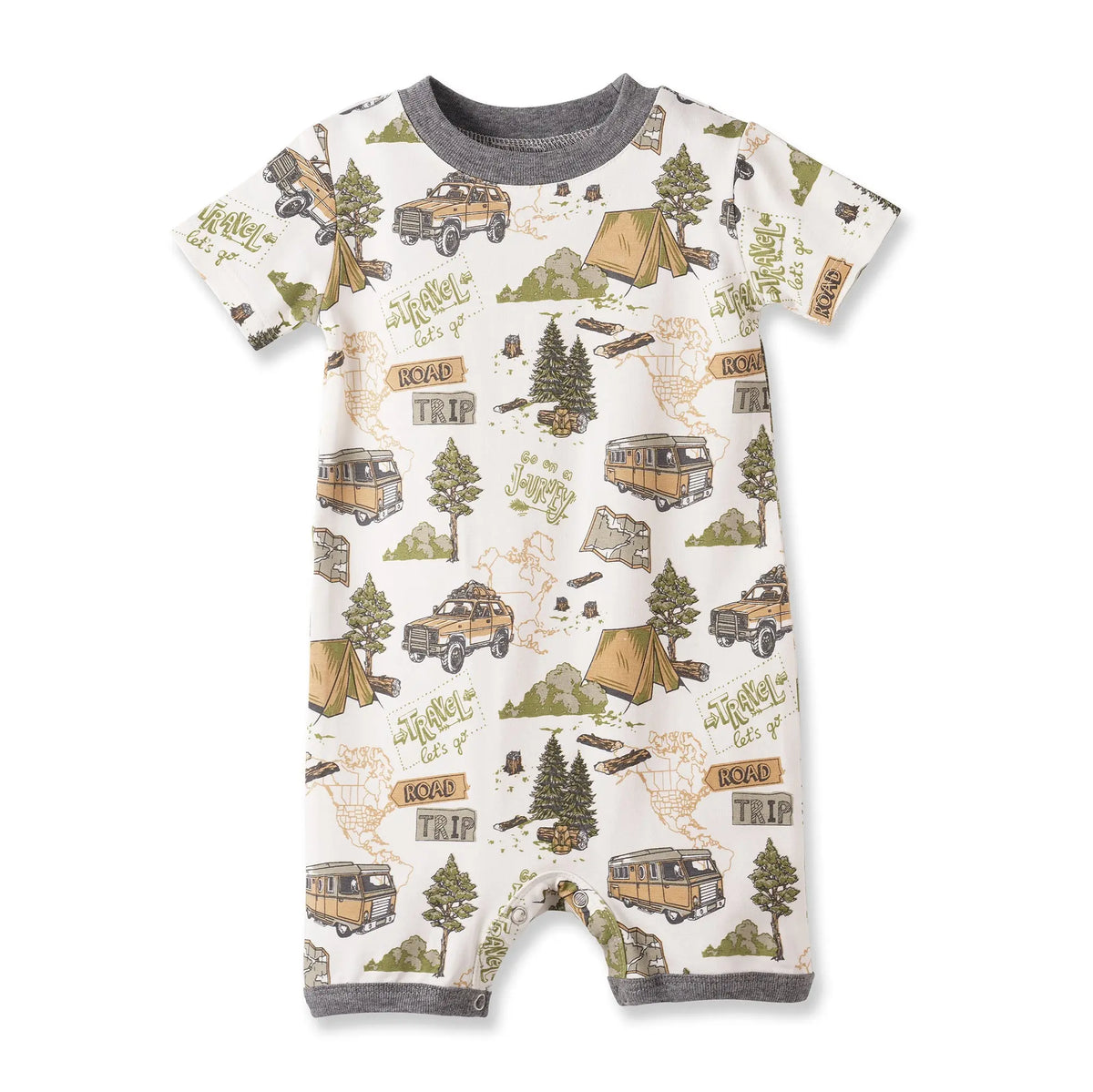 Trailblazer Soft Bamboo Shortall Romper for Baby Boys Tesa Babe 