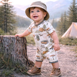 Trailblazer Soft Bamboo Shortall Romper for Baby Boys Tesa Babe 