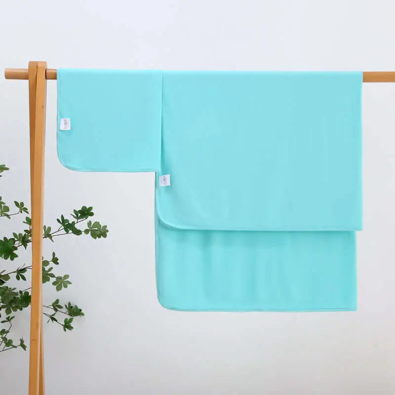 Luxie Charm Tranquil Turquoise Bamboo Swaddle Blanket - Everetts Place Boutique - 