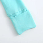 Luxie Charm Tranquil Turquoise Zippered Baby Romper - Everetts Place Boutique - 