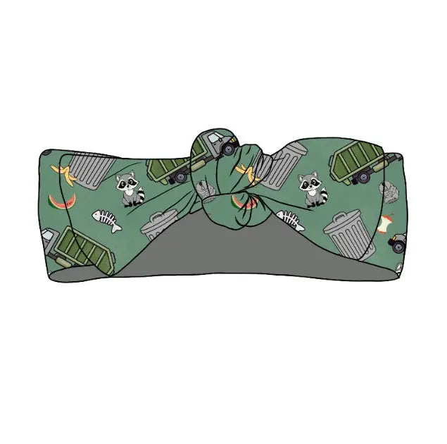 Trash Truck, Headband Bow Miller & Co. Everetts Place Boutique