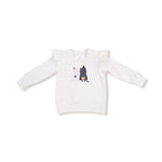 Angel Dear Trick Or Treat Ruffle Sweatshirt For Kids Cozy Ghost Cat - Apparel & Accessories > Clothing > Baby & Toddler Clothing > Baby & Toddler Tops > Sweatshirts 411