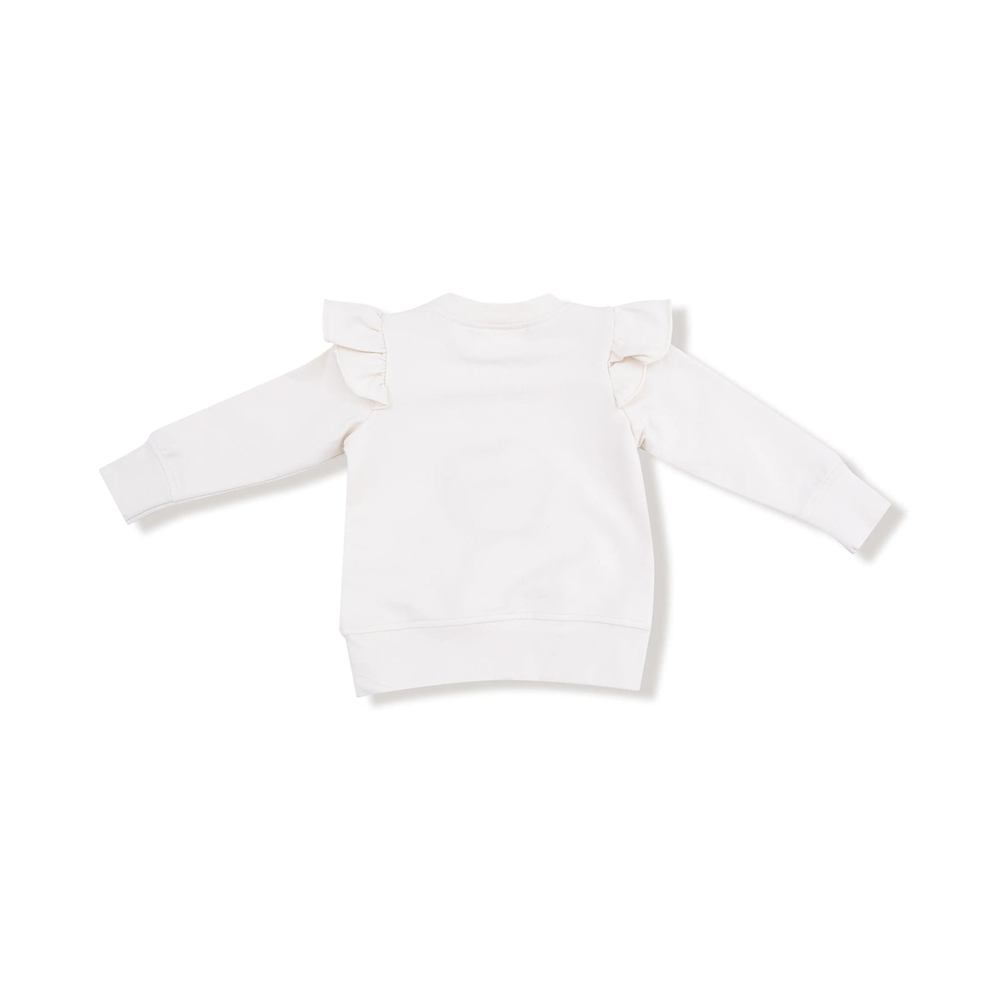 Trick Or Treat Ruffle Sweatshirt For Kids Cozy Ghost Cat Angel Dear Everetts Place: Online Boutique