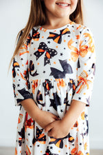 Trick Or Twirl Halloween Pocket Dress For Toddlers Mila & Rose ® Everetts Place: Online Boutique