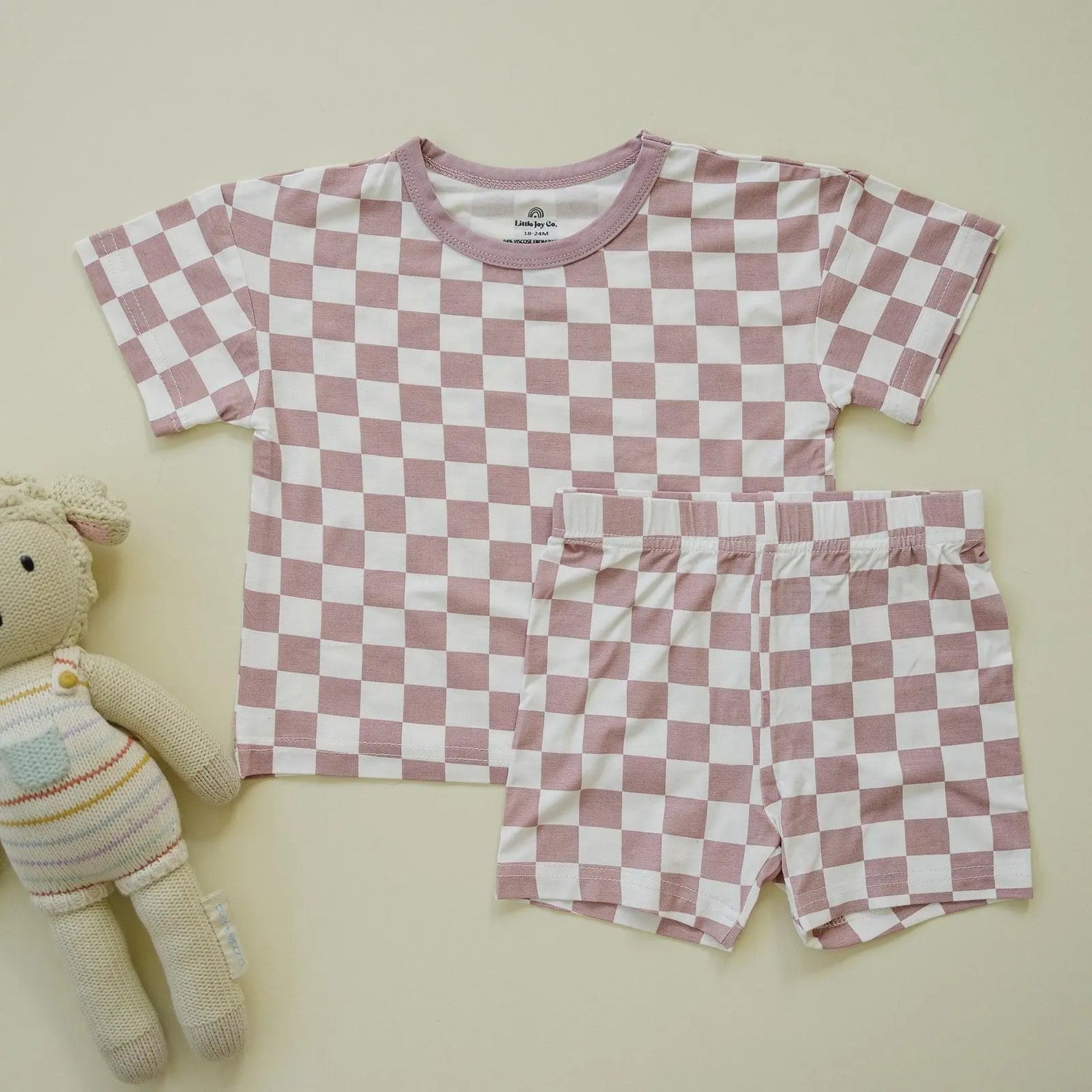 Little Joy Co. Tropical Haze 2 Piece Bamboo Lounge Set For Kids Comfort - Apparel & Accessories > Clothing > Baby & Toddler Clothing > Baby & Toddler Outfits