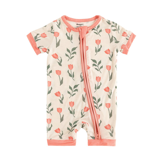 Tulip Romper For Babies With Two Way Zipper Dreamlet Dreamlet Everetts Place: Online Boutique