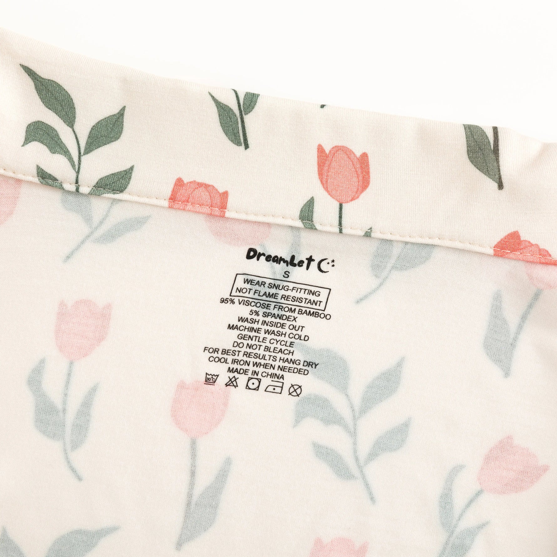 Dreamlet Tulip Womens Short Sleeve PJ Two Piece Bamboo Viscose Set - Apparel & Accessories > Clothing > Sleepwear & Loungewear Women's PJs