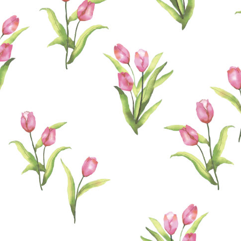 Tulip Garden Swaddle Blanket by LollyBanks