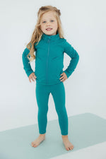 Turbo Teal Active Legging Mila Rose Dance Yoga Cheer Lounge Mila & Rose ® Everetts Place: Online Boutique
