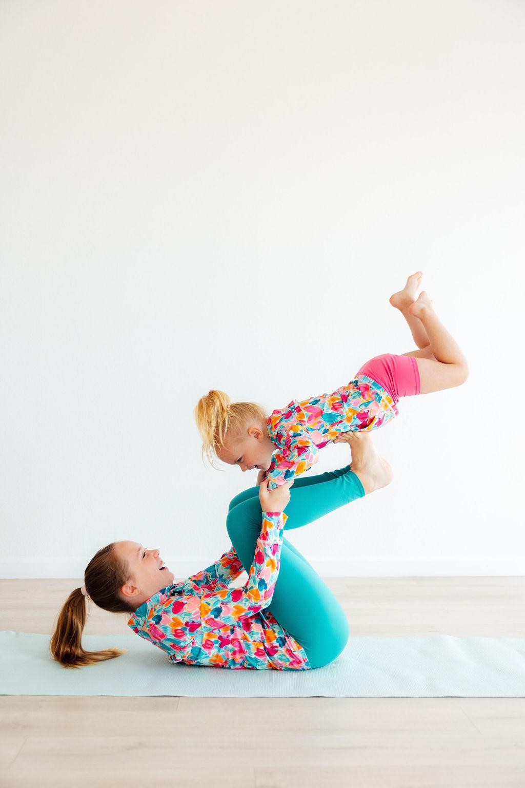 Turbo Teal Active Legging Mila Rose Dance Yoga Cheer Lounge Mila & Rose ® Everetts Place: Online Boutique