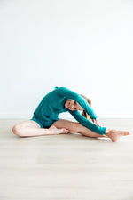Turbo Teal Active Shorty Shorts For Dance And Yoga Workouts - Everetts Place Boutique - Active Shorts