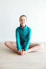 Turbo Teal Active Shorty Shorts For Dance And Yoga Workouts - Everetts Place Boutique - Active Shorts