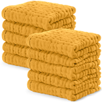 Turmeric Muslin Washcloths For Baby Bath By Comfy Cubs Comfy Cubs Everetts Place: Online Boutique