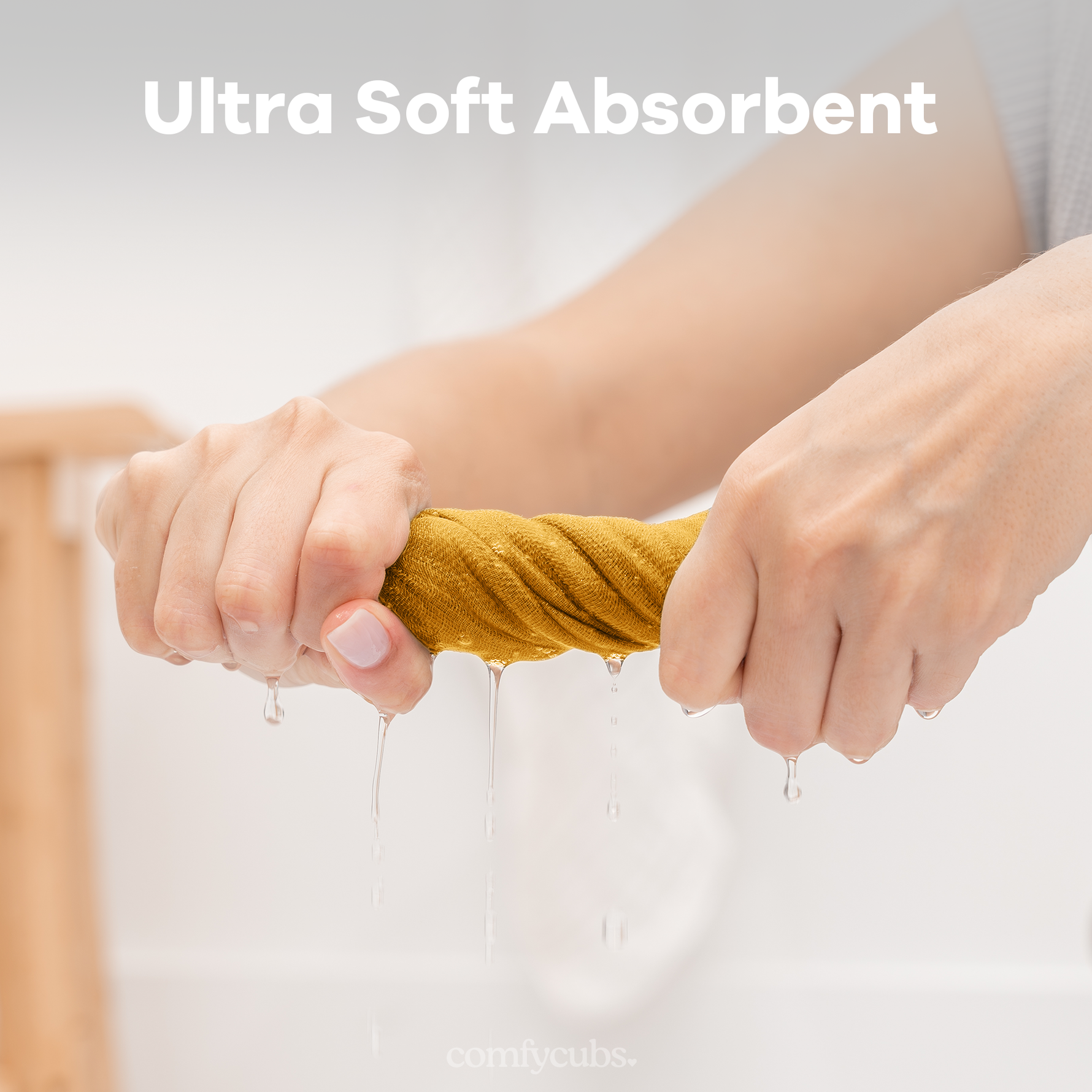 Turmeric Muslin Washcloths For Baby Bath By Comfy Cubs Comfy Cubs Everetts Place: Online Boutique