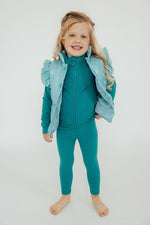 Turquoise Dot Puffer Vest For Cold Weather Wear Mila Rose Mila & Rose ® Everetts Place: Online Boutique