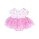 Angel Dear Tutu Bodysuit Dress for Girls Soft Bamboo Bodysuit with Fluffy Tulle Skirt - Apparel & Accessories > Clothing > Baby & Toddler Clothing > Baby & Toddler Dresses 567