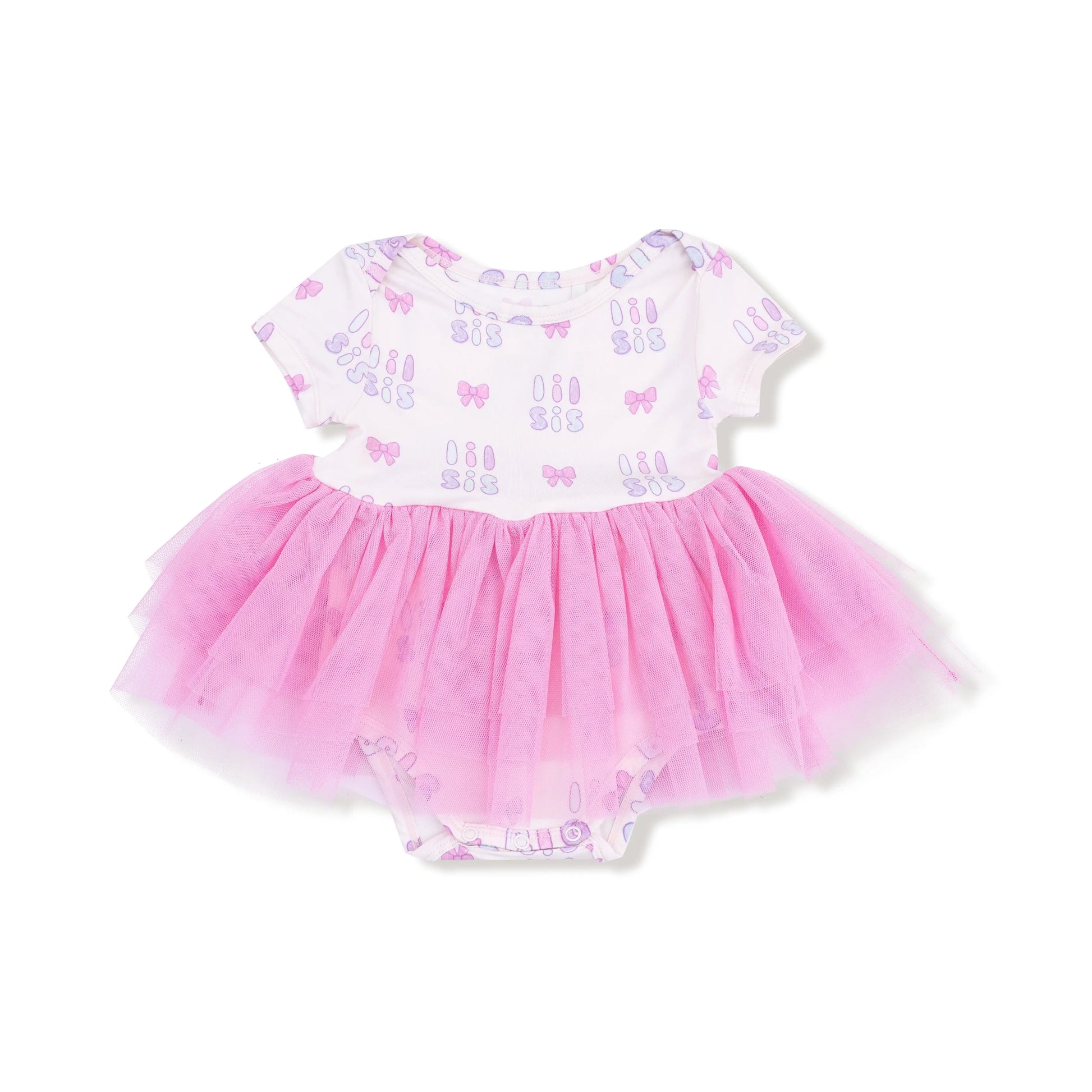 Tutu Bodysuit Dress for Girls Soft Bamboo Bodysuit with Fluffy Tulle Skirt Angel Dear Everetts Place: Online Boutique