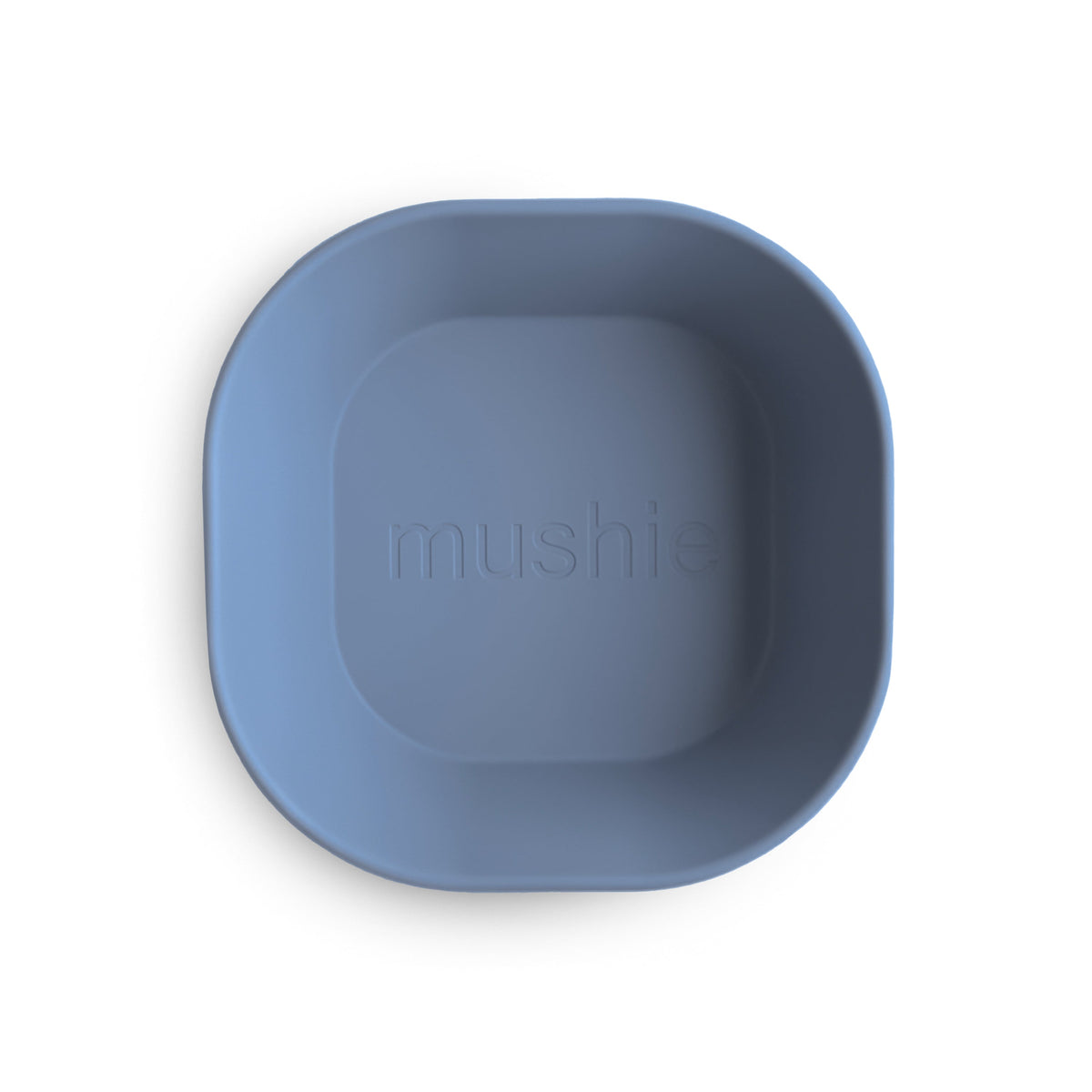 Mushie square silicone dinnerware bowls