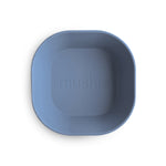 Mushie square silicone dinnerware bowls