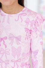 Twinkle Ties Long Sleeve Ruffle Tee For Girls Mila Rose - Everetts Place Boutique - 