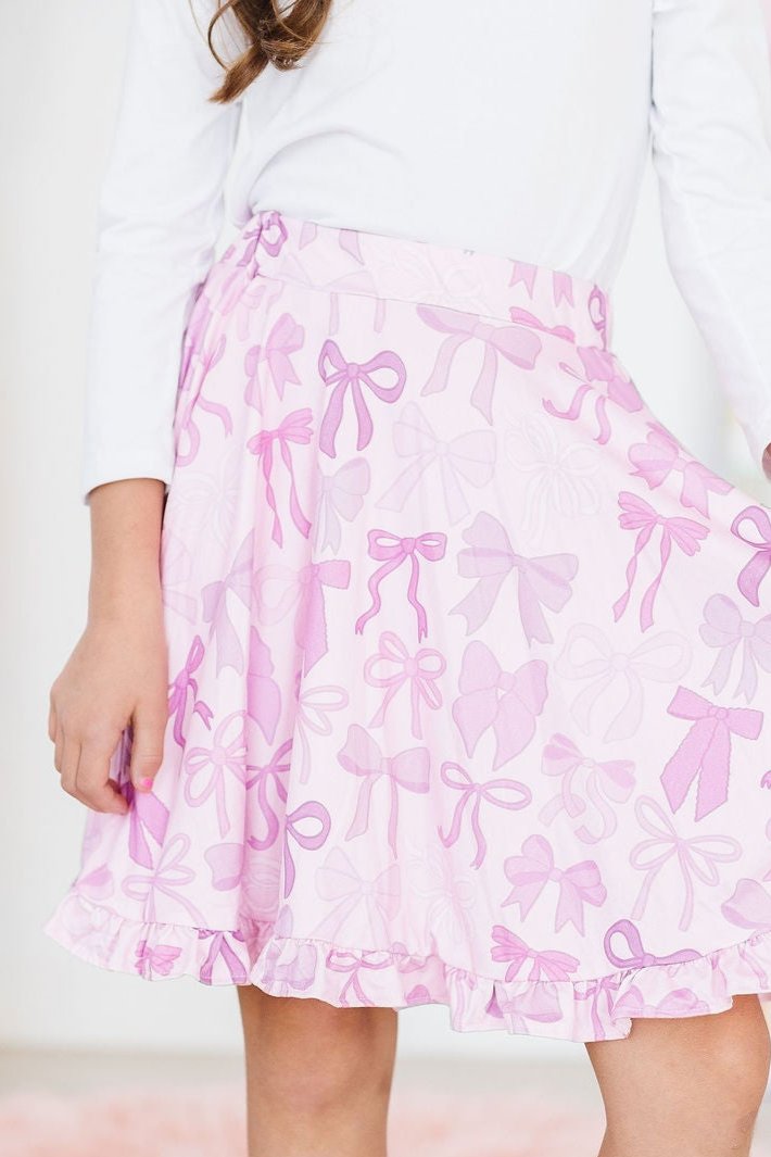 Twinkle Ties Ruffle Twirl Skort With Shorts For Girls - Everetts Place Boutique - 