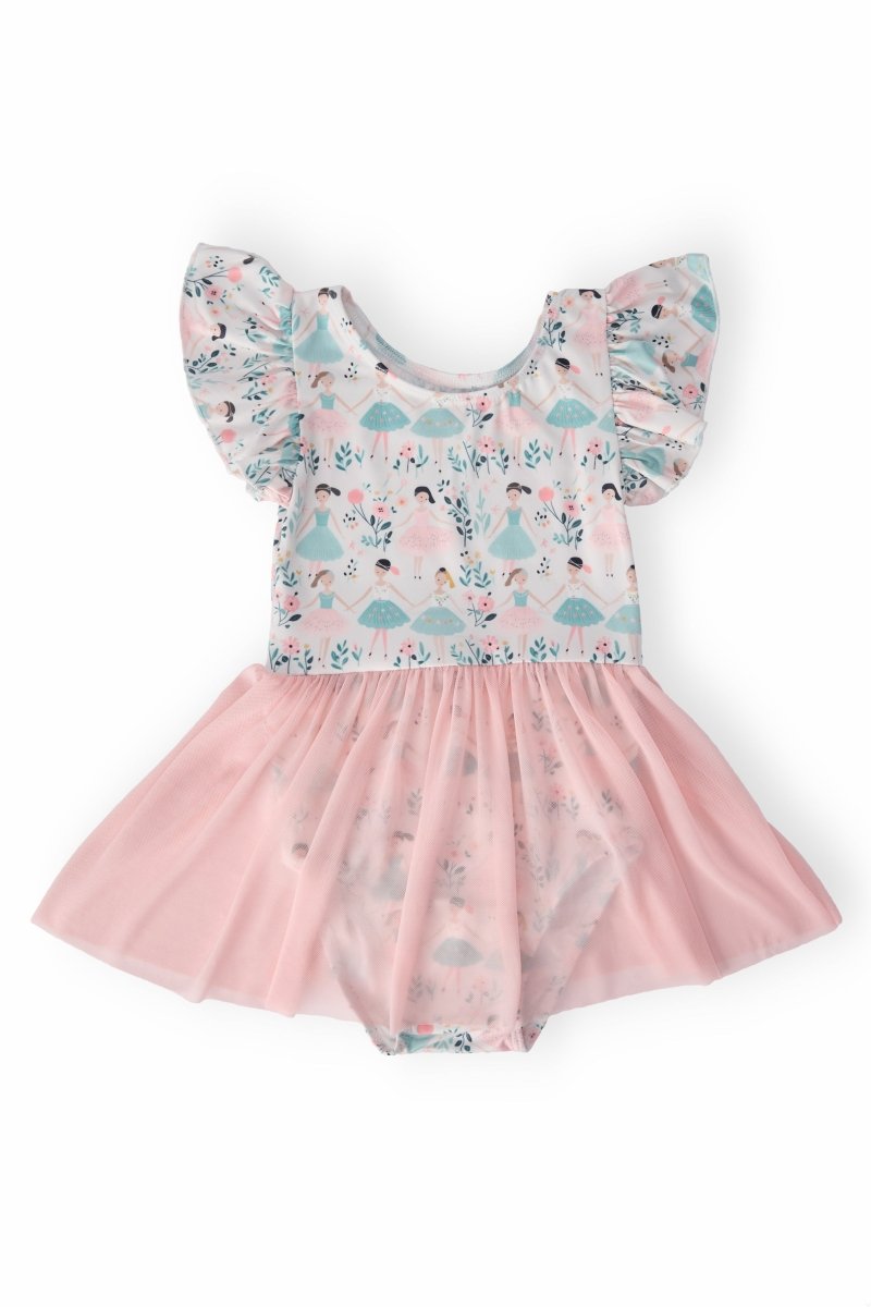 Twinkle Toes Short Sleeve Twirl Leotard For Tiny Dancers - Everetts Place Boutique - 