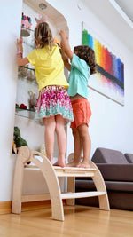 Kidodido Twins Montessori Kitchen Stool Wooden Step Stool For Kids - Hardware > Tools > Ladders & Scaffolding > Step Stools stool