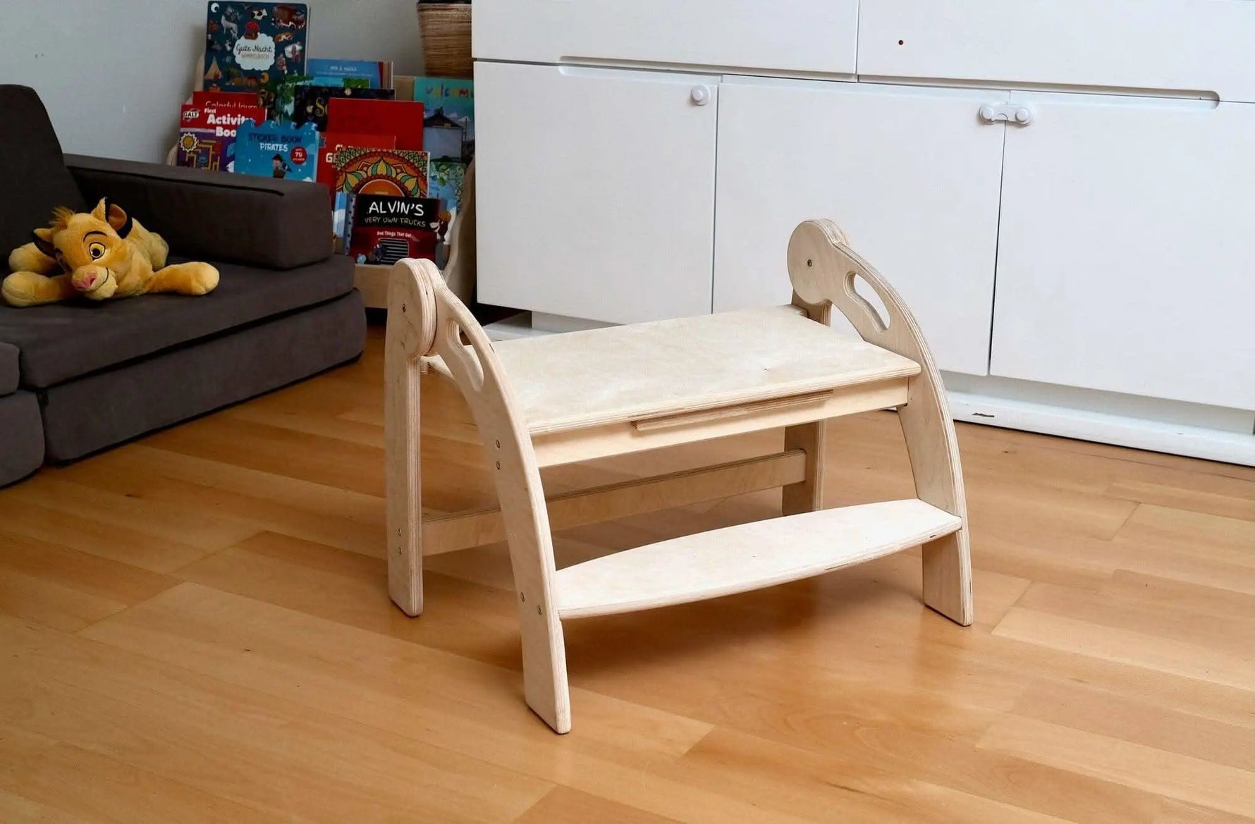 Kidodido Twins Montessori Kitchen Stool Wooden Step Stool For Kids - Hardware > Tools > Ladders & Scaffolding > Step Stools stool