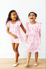 Twirling en Pointe 3/4 Sleeve Ruffle Twirl Dress by Mila & Rose ®
