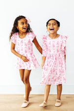Twirling en Pointe 3/4 Sleeve Ruffle Twirl Dress by Mila & Rose ®