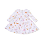 Angel Dear Twirly Long Sleeve Dress Soft Bamboo Viscose For Playdates - Apparel & Accessories > Clothing > Baby & Toddler Clothing > Baby & Toddler Dresses 544